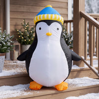 Christmas Inflatable Penguin Outdoor Inflatable Penguin with 5ft for Lawn, Garden