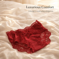 Women's Underwear with Gusset and Lace Trim, High Leg Knickers for Everyday Comfort, Plus Size Lingerie