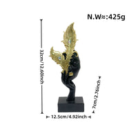 Face Sculpture Luxury Design Resin Statue Gold Finish for Hotel