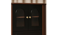 Fully Assembled TV Cabinet with Glass Doors Stylish TV Cabinet Elegant Media Console Stable for Living Room