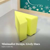 V-Shaped Ottoman Soft Padded childs' Furniture Easy to Clean Bright Hues for Young Children, Parents, Kindergarten, Playroom