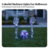 Lighted Skeleton Hand Stake Spooky Atmosphere LED Skeleton Arm Yard Light