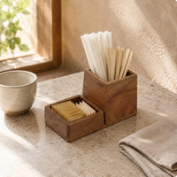 uncoveredTop Wood Box Non Wood Storage Box for Bar