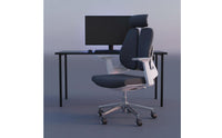 Reclining Backrest Ergonomic Office Chair All-Day Comfort Adjustable Support Chair Heavy-Duty Frame Easy Assembly for Gaming Room