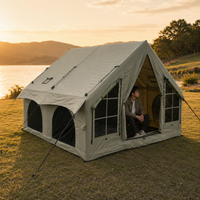 Inflatable Tent 4-6 Person Waterproof Oxford Fabric 4 Season Family Air Tent
