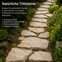 Natural Stone Slabs Stepping Stones for Garden, Irregular Broken Stone Slabs, Light Yellow, Weatherproof for Paths and Lawn
