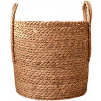 Woven Seagrass Planter Handmade Boho Decorative Basket Nordic Design for Balcony