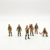 1:64 Scale Firefighter Model Realistic Firefighter Figures for Display Case