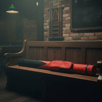 Padded Protection 2-Piece Cue Case Accessory Pocket Soft Pool Cue Bag Waterproof Pool Stick Carrying Bag Dustproof for Travel