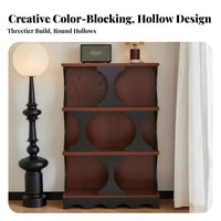 Vintage design Arched Top Cabinet Multi-Functional shelving unit adaptable Storage Furniture Space-Saving for Apartment Dwellers, Interior Design aficionados, Entryway, Living Room, Home Office, Bedroom