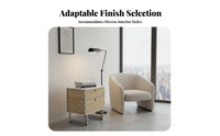 Bedside Vanity Table Modernist Design Nightstand Sturdy Construction for Apartment