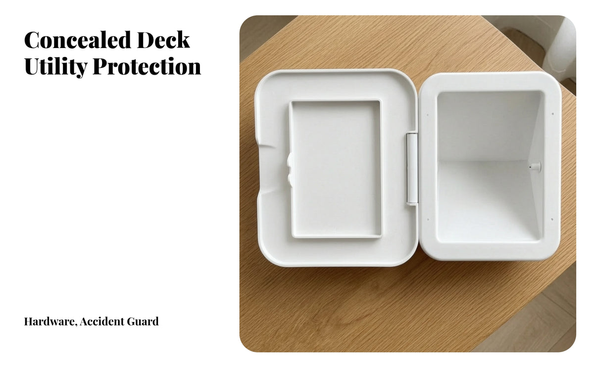 Marine Retrofit Box with Hinged Cover