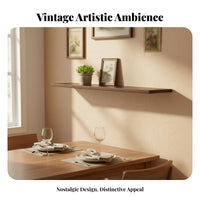 Fan-Shaped Corner Shelf adaptable surface-mounted Decor Sturdy Construction for Entryway