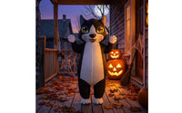 Black Inflatable Cat Suit Lightweight Cat Costume with Blower Sturdy Inflatable Costume Funny for Parades