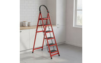 Anti-Slip Step Ladder with Tool Rack Foldable Step Ladder with Handrails Sturdy Stable for Apartment