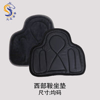 马鞍垫pu防震坐垫减震垫防滑马术用品西部加厚舒适骑行西部鞍坐垫