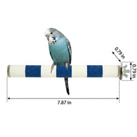 Parrot Perch Grinding Rod, Ceramic Sanding Perch Stand for Nail Grinding and Beak Trimming, Small or Medium Budgie Tool for Bird Cages