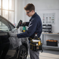Rotating Car Wrap Tool Pouch Waist-Worn Tool Pouch with Metal Clip Professional Belt Bag Portable