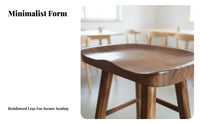 Backless Saddle Stool Nordic Design Backless Saddle Perch Minimalist Design