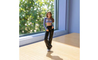 Miniature Woman Figurine Detailed Miniature Woman Figure Compact Female Figurine for Collectors