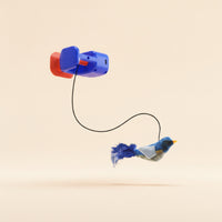 Clasp-on Cat Toy Hands-Complimentary Cat Toy with Soft Bird Electric Interactive for Cats, Solo Play