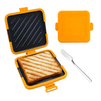 Microwave Safe Non-Stick Sandwich Toaster with Egg Cooker
