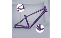 Trail-Ready Lightweight Metal Alloy Cycle Frame Stiff Hardtail Mountain Bike Frame XC Threaded for Riders, Custom Builds