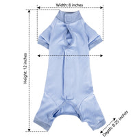 Cat Recovery Suit with Fasteners, Post-Operative Clothing for After Surgery