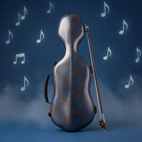 Full Size Violin Case Carbon-Fiber-Hard-Construction Violin Case Quilted for Violinists, Students, Rehearsals