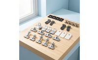 Metal Helmet Repair Kit with J Clips Replacement Helmet Repair Kit with Screwdriver Plastic Heavy-Duty for Athletes