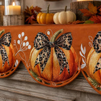 Thanksgiving Pumpkin Linen Placemat Table Runner Heat Insulation Mat