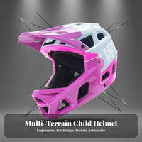 Shock Absorbing Downhill Mountain Bike Helmet Lightweight Design Young BMX Helmet Multi-Layer Protection Sports Safety Gear Removable and Washable Liner for Pump Track