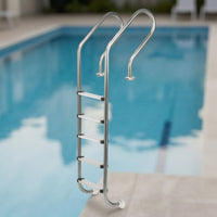 Pool Stairs Drill 5-Step Pool Ladder Heavy Duty for Homeowners