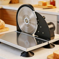Adjustable Manual Bread Cutter Foldable Bread Cutter with Suction Feet Stainless Steel Compact for Home Bakers, Families, Kitchen