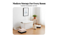 Lidded nested Bin Large Capacity Household Storage Stackable with Lid for Families, Office Workers, Playroom, Closet, Shelves