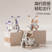 儿童三轮推车2-6岁宝宝溜溜车可骑可滑一车两用玩具车扭扭平衡车