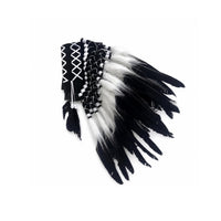 Feather Headdress Structured Band Costume Accessory Patterned Trim