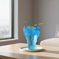 Art Glass Vase Translucent Home Decor Handmade