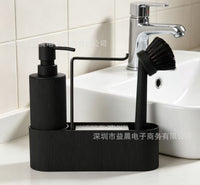 3-in-1 Kitchen Sink Organizer Set with Soap Dispenser and Brush Holder