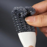 Bird Cage Cleaner and Parrot Cage Cleaning Brush, Angled Combination Pet Bird Cleaning Tool, Long Handle Droppings Remover