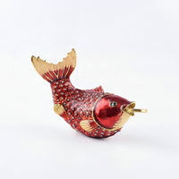 Aquatic Figurine with Rhinestones Decorative Ornament Shiny