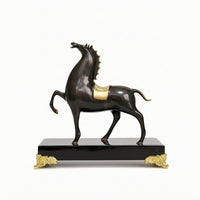 Horse Figurine with Base Tabletop Horse Figurine Equestrian for Entryway, Office