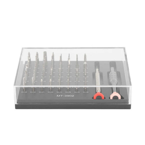 Interchangeable Bits Clear Cover Watch Repair Screwdriver Kit Hand Tool