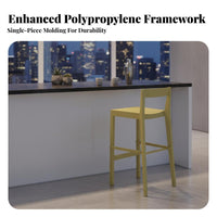 Continuous Loop supportrest Stool modern aesthetic design Counter Chair Modern Aesthetic Ergonomic Design for Kitchen Island
