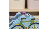 Cycle Shaped Piggy Bank Promotes Saving Routines Lockable Animal Tin Rust-Resistant Room Decoration for Kids, Children