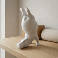 Resin Hippo Statue Smooth Finish Hippopotamus Figurine Decorative Home Decoration for Gym