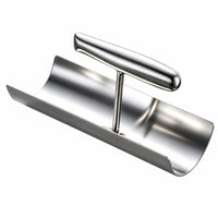 Stainless Steel Corner Finishing Tool Rounded-Arc Plastering Trowel with Curved Surface Mirror-Polished Llana De Esquina Thickened for Plasterers, Drywallers, DIYers, Remodeling