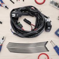 Sturdy Fan Override Switch Kit with Rocker Switch Manual Fan Override Wiring Harness Plug and Play for off-Road Vehicles