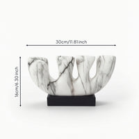 Mountain Sculpture with Base Modern Art Piece Geometric for Living Room, Office