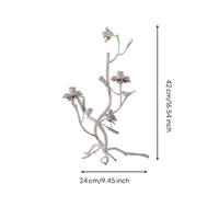 Wrought Iron Tree Branch Candelabra Rustic Branch Candle Holder Shabby Chic Taper Candle Holder Tabletop for Brides, Dining Table, Wedding